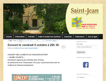 Tablet Screenshot of paroisse-lutherienne-saintjean.org